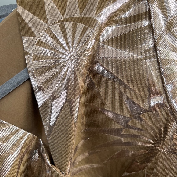 Scotch and Soda Wrap Top Gold Balloon Sleeve - Picture 7 of 11